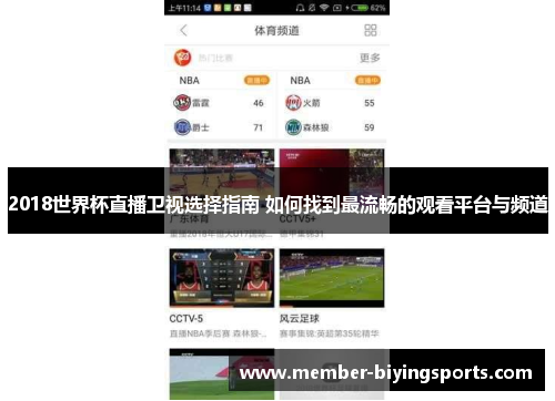 2018世界杯直播卫视选择指南 如何找到最流畅的观看平台与频道