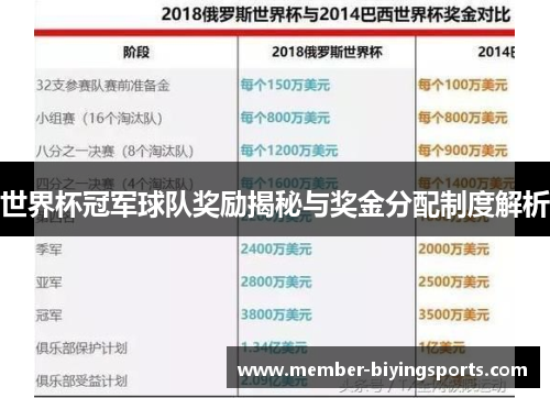 世界杯冠军球队奖励揭秘与奖金分配制度解析